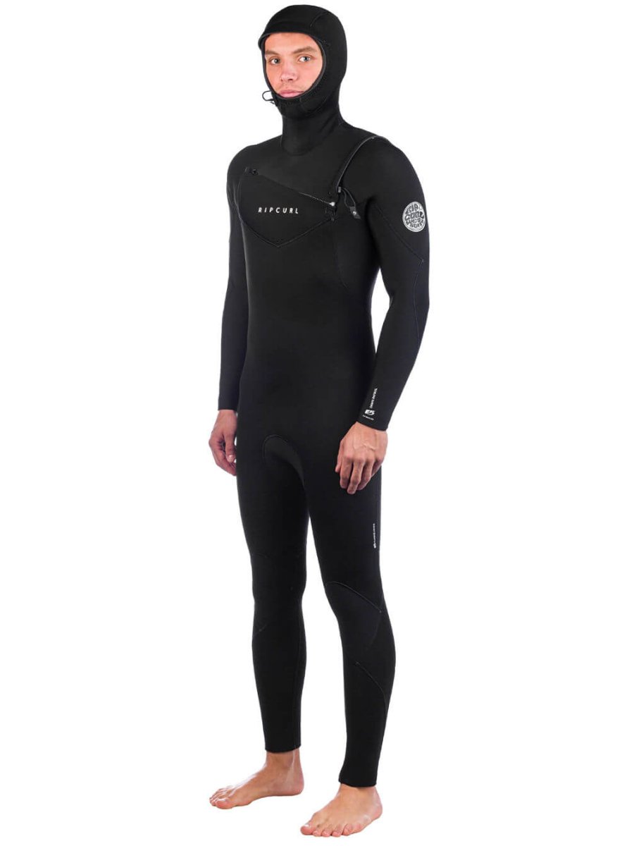Rip Curl Dawn Patrol Hooded Chest-Zip Våddragt Herre (5mm) - Billede 2